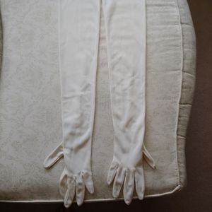 Vintage Van Raalte White Opera Gloves